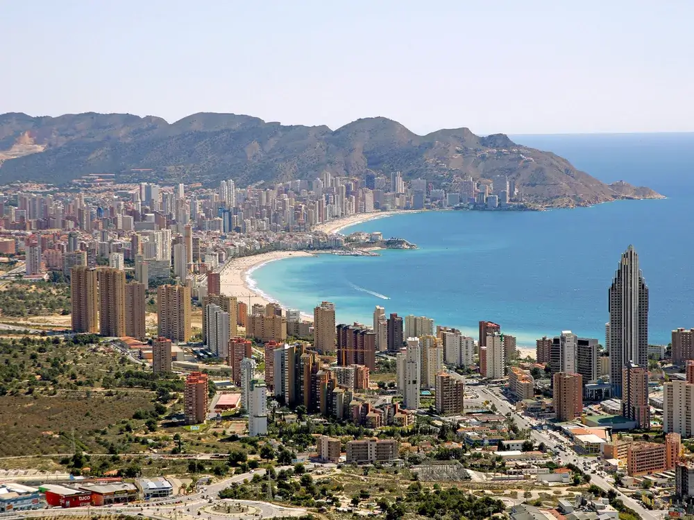 Benidorm zona que llegan Los Pintores Alicante